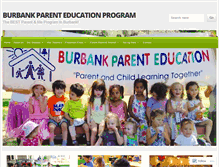 Tablet Screenshot of burbankparented.org